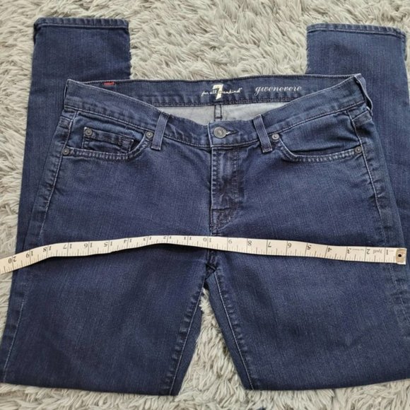 💙7 For All Mankind Gwenevere Jeans Dark Wash - Size 29 - Picture 8 of 9